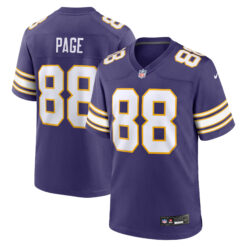Alan Page Minnesota Vikings Purple Classic Game Jersey - All Stitched