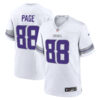 Alan Page Minnesota Vikings White Winter Classic Warrior Game Jersey - All Stitched