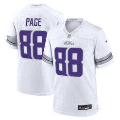 Alan Page Minnesota Vikings White Winter Classic Warrior Game Jersey - All Stitched