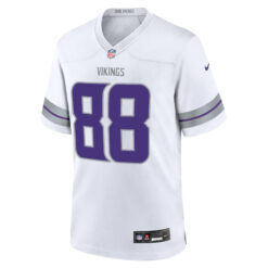 Alternative view of Alan Page Minnesota Vikings White Winter Classic Warrior Game Jersey - All Stitched