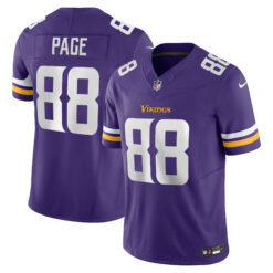 Alan Page Minnesota Vikings Purple Home Vapor F.U.S.E Limited Jersey - All Stitched