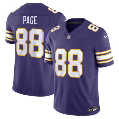 Alan Page Minnesota Vikings Purple Classic Vapor F.U.S.E Limited Jersey - All Stitched