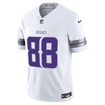 Alternative view of Alan Page Minnesota Vikings White Winter Classic Warrior Vapor F.U.S.E Limited Jersey - All Stitched