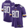 Cris Carter Minnesota Vikings Purple Home Game Jersey - All Stitched