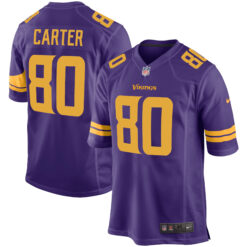 Cris Carter Minnesota Vikings Purple Alternate Game Jersey - All Stitched