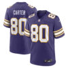 Cris Carter Minnesota Vikings Purple Classic Game Jersey - All Stitched