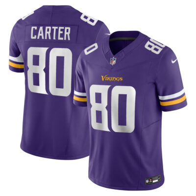 Cris Carter Minnesota Vikings Purple Home Vapor F.U.S.E Limited Jersey - All Stitched