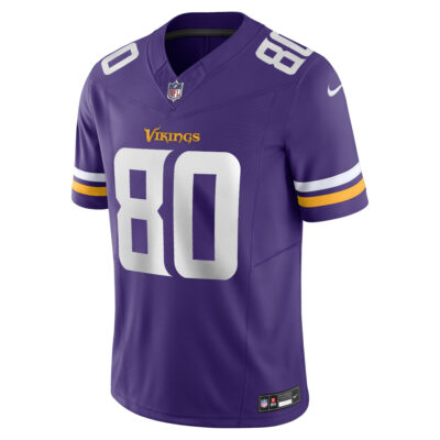 Alternative view of Cris Carter Minnesota Vikings Purple Home Vapor F.U.S.E Limited Jersey - All Stitched