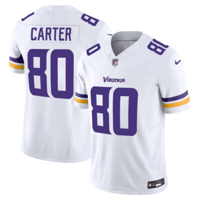 Cris Carter Minnesota Vikings White Away Vapor F.U.S.E Limited Jersey - All Stitched