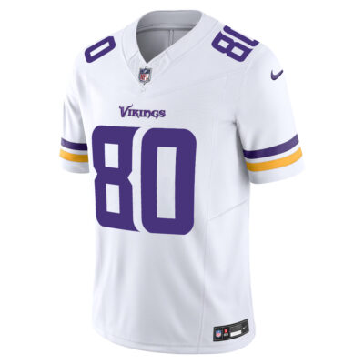 Alternative view of Cris Carter Minnesota Vikings White Away Vapor F.U.S.E Limited Jersey - All Stitched