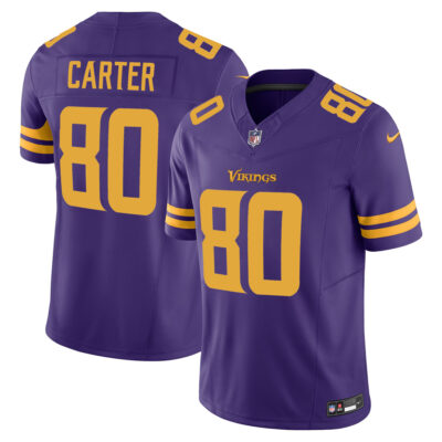 Cris Carter Minnesota Vikings Purple Alternate Vapor F.U.S.E Limited Jersey - All Stitched