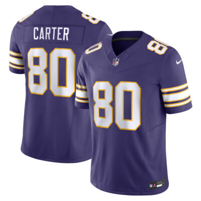 Cris Carter Minnesota Vikings Purple Classic Vapor F.U.S.E Limited Jersey - All Stitched