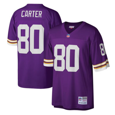 Cris Carter Minnesota Vikings Purple Legacy Jersey - All Stitched