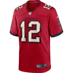 Alternative view of Tom Brady Tampa Bay Buccaneers Red Home Game Jersey - All Stitched