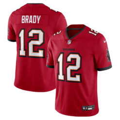 Tom Brady Tampa Bay Buccaneers Red Home Vapor Limited Jersey - All Stitched