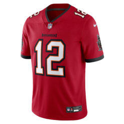 Alternative view of Tom Brady Tampa Bay Buccaneers Red Home Vapor Limited Jersey - All Stitched