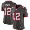 Tom Brady Tampa Bay Buccaneers Pewter Alternate Vapor Limited Jersey - All Stitched