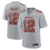 Tom Brady Tampa Bay Buccaneers Grey Atmosphere Fashion Game Jersey - All Stitched