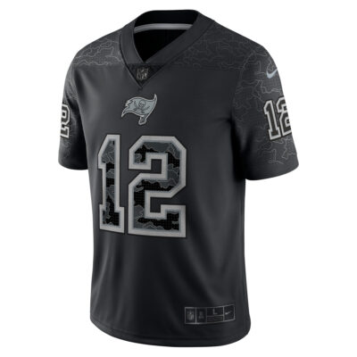 Alternative view of Tom Brady Tampa Bay Buccaneers Black RFLCTV Limited Jersey - All Stitched