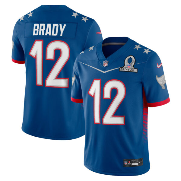 Tom Brady Tampa Bay Buccaneers Royal 2022 NFC Pro Bowl Game Jersey - All Stitched