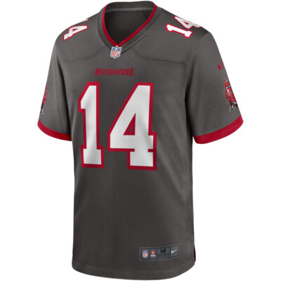 Alternative view of Chris Godwin Jr Tampa Bay Buccaneers Pewter Alternate Game Jersey - All Stitched