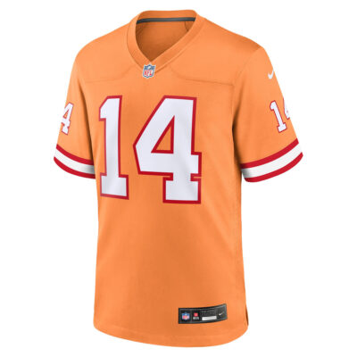 Alternative view of Chris Godwin Jr Tampa Bay Buccaneers Orange Throwback Game Jersey - All Stitched