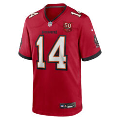 Alternative view of Chris Godwin Jr Tampa Bay Buccaneers 50th Season Red Home Game Jersey - All Stitched