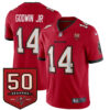 Chris Godwin Jr Tampa Bay Buccaneers 50th Season Red Home Vapor Limited Jersey - All Stitched