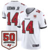 Chris Godwin Jr Tampa Bay Buccaneers 50th Season White Away Vapor Limited Jersey - All Stitched