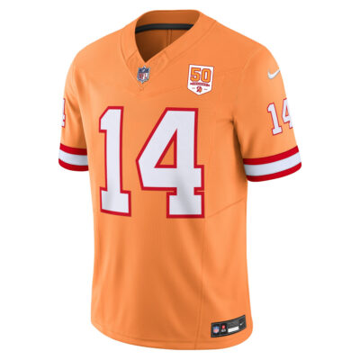 Alternative view of Chris Godwin Jr Tampa Bay Buccaneers 50th Season Orange Throwback Vapor F.U.S.E Limited Jersey - All Stitched