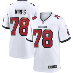 Tristan Wirfs Tampa Bay Buccaneers White Away Game Jersey - All Stitched