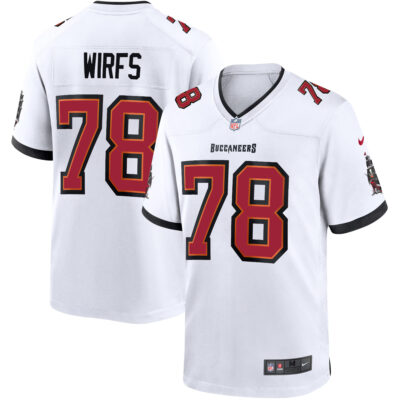 Tristan Wirfs Tampa Bay Buccaneers White Away Game Jersey - All Stitched
