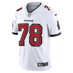 Alternative view of Tristan Wirfs Tampa Bay Buccaneers White Away Vapor Limited Jersey - All Stitched
