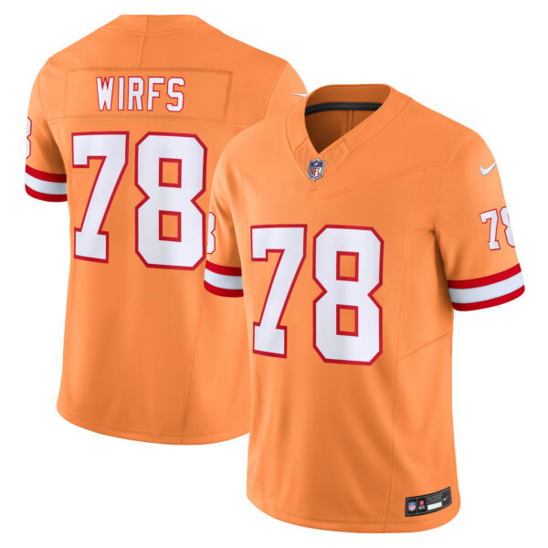 Tristan Wirfs Tampa Bay Buccaneers Orange Alternate Vapor F.U.S.E Limited Jersey - All Stitched
