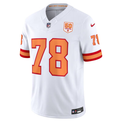 Alternative view of Tristan Wirfs Tampa Bay Buccaneers 50th Season White '76 Vapor F.U.S.E Limited Jersey - All Stitched