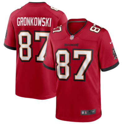 Rob Gronkowski Tampa Bay Buccaneers Red Home Game Jersey - All Stitched