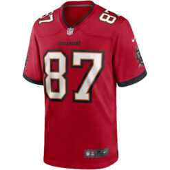Alternative view of Rob Gronkowski Tampa Bay Buccaneers Red Home Game Jersey - All Stitched