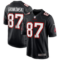 Rob Gronkowski Tampa Bay Buccaneers Black Fashion Game Jersey - All Stitched