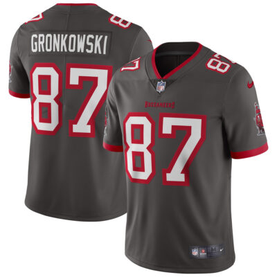 Rob Gronkowski Tampa Bay Buccaneers Pewter Alternate Vapor Limited Jersey - All Stitched
