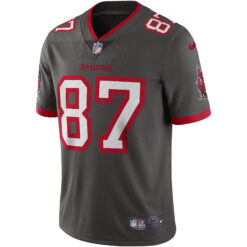 Alternative view of Rob Gronkowski Tampa Bay Buccaneers Pewter Alternate Vapor Limited Jersey - All Stitched