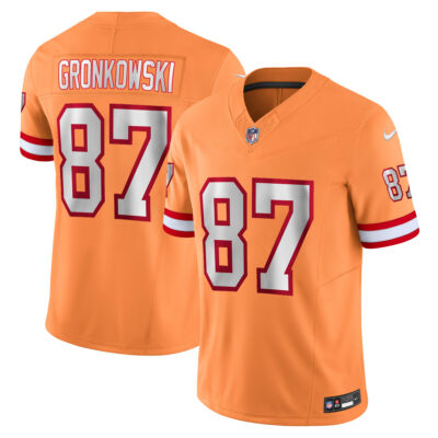 Rob Gronkowski Tampa Bay Buccaneers Orange Alternate Vapor F.U.S.E Limited Jersey - All Stitched
