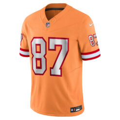 Alternative view of Rob Gronkowski Tampa Bay Buccaneers Orange Alternate Vapor F.U.S.E Limited Jersey - All Stitched