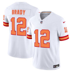 Tom Brady Tampa Bay Buccaneers White '76 Vapor F.U.S.E Limited Jersey - All Stitched
