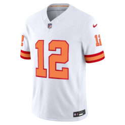 Alternative view of Tom Brady Tampa Bay Buccaneers White '76 Vapor F.U.S.E Limited Jersey - All Stitched