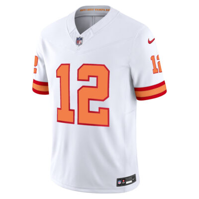 Alternative view of Tom Brady Tampa Bay Buccaneers White '76 Vapor F.U.S.E Limited Jersey - All Stitched