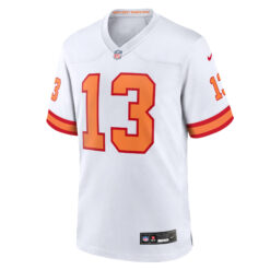 Alternative view of Mike Evans Tampa Bay Buccaneers White '76 Game Jersey - All Stitched