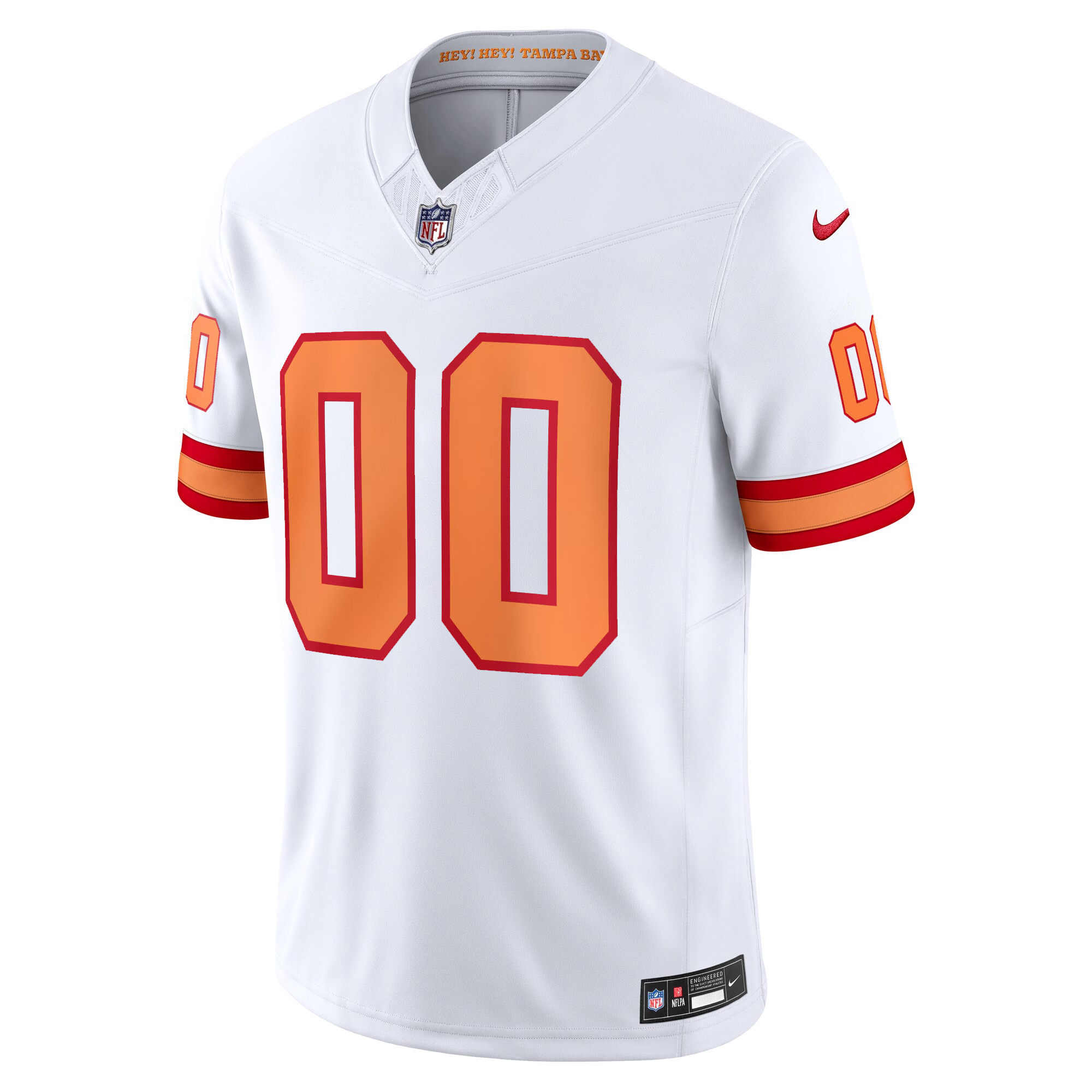Custom Tampa Bay Buccaneers White '76 Vapor F.U.S.E Limited Jersey - All Stitched - Image 2