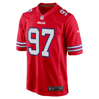 Alternative view of Joey Bosa Buffalo Bills Red Alternate Game Jersey - All Stitched