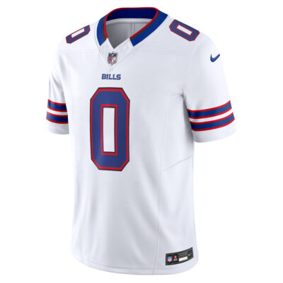 Alternative view of Keon Coleman Buffalo Bills White Away Vapor F.U.S.E Limited Jersey - All Stitched