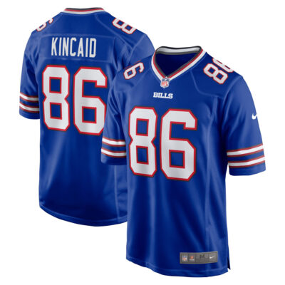Dalton Kincaid Buffalo Bills Royal Blue Home Game Jersey - All Stitched